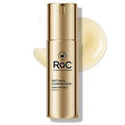 RoC front packaging showing the serum and benefit of visible wrinkle reduction