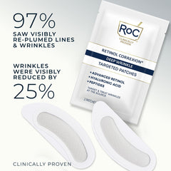 RoC patch backside adhesive detail for secure, comfortable wear