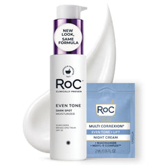 RoC front packaging showing SPF30 protection and even tone benefit