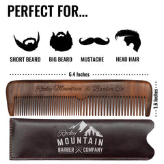 Rocky Mountain Barber Company fine teeth detail for smoothing and light-control benefits
