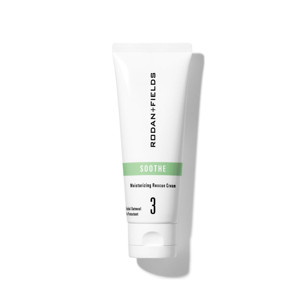 RODAN + FIELDS jar front view showing label and compact packaging benefit: easy identification