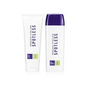 Rodan + Fields front packaging showing complete 60-day Spotless kit and benefits