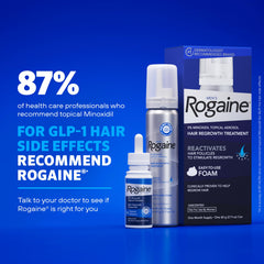 Rogaine scalp application in use showing targeted coverage and convenience