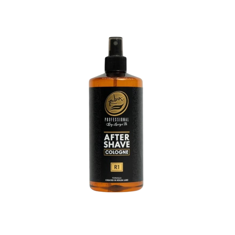 Rolda R1 front bottle showing sleek label and masculine finish