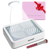 rolokit front view with lamp showing compact design and bright task lighting