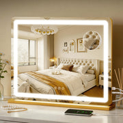 ROLOVE front view showing large gold frame and even reflected light benefit