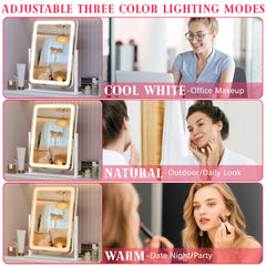 ROLOVE closeup of LED lights showing adjustable color temperature benefit