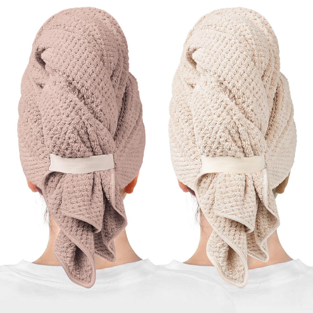ROLSHOL two-towel set front view showing color options and benefits