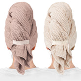 ROLSHOL two-towel set front view showing color options and benefits