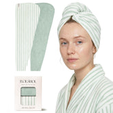 ROLSHOL two-pack front view showing playful prints and full towel size for quick drying