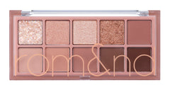 rom&nd palette front closed showing compact portability and elegant design