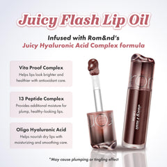rom&nd Coco Bomb applicator closeup displaying smooth wand and precise application