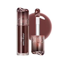 rom&nd Coco Bomb front packaging showing product label and shine benefit