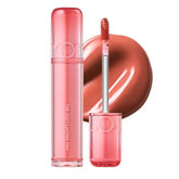 rom&nd front packaging showing Mulled Peach shade and glossy finish benefit