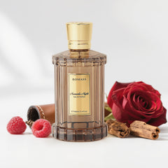 ROMASS front bottle view showing elegant design and gifting appeal