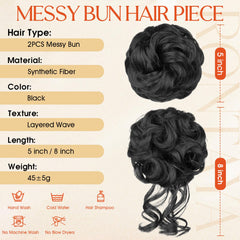 RONTAYA close-up of heat-friendly fiber texture for natural-looking blend