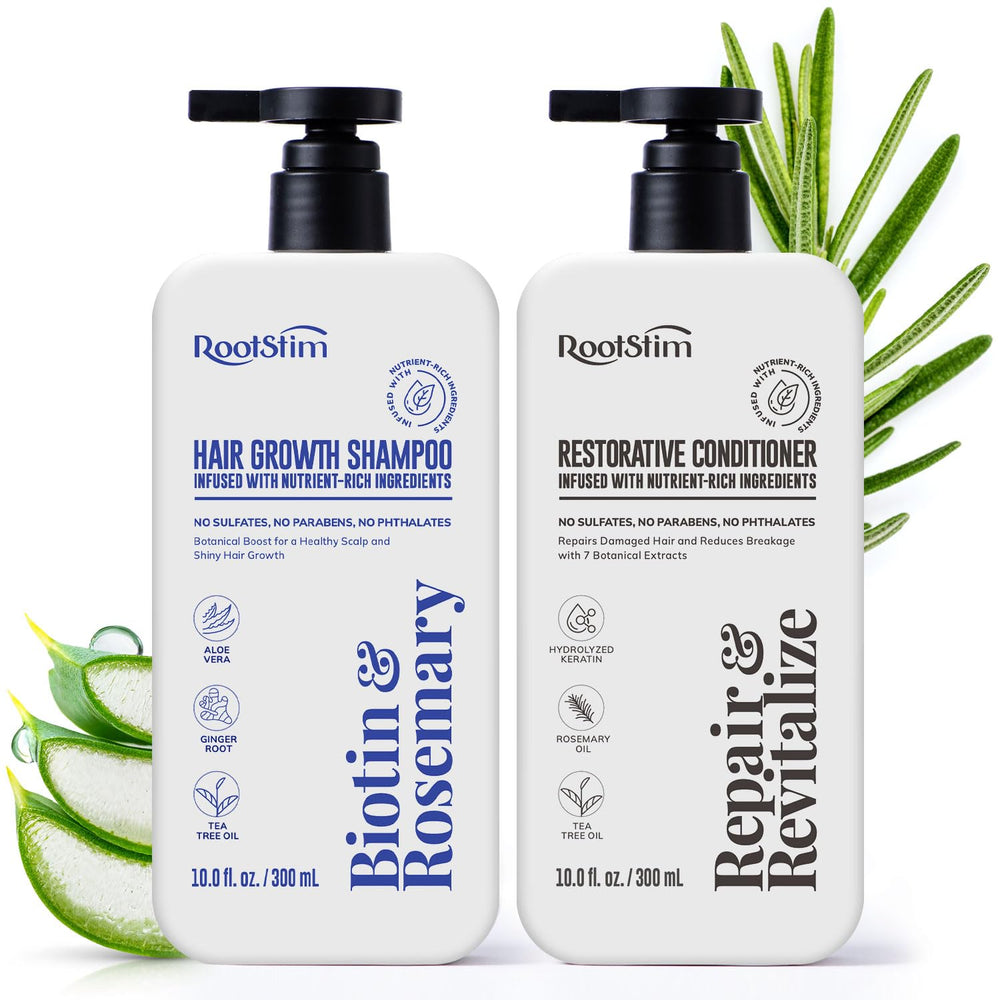 RootStim front packaging showing set and benefits for fuller hair