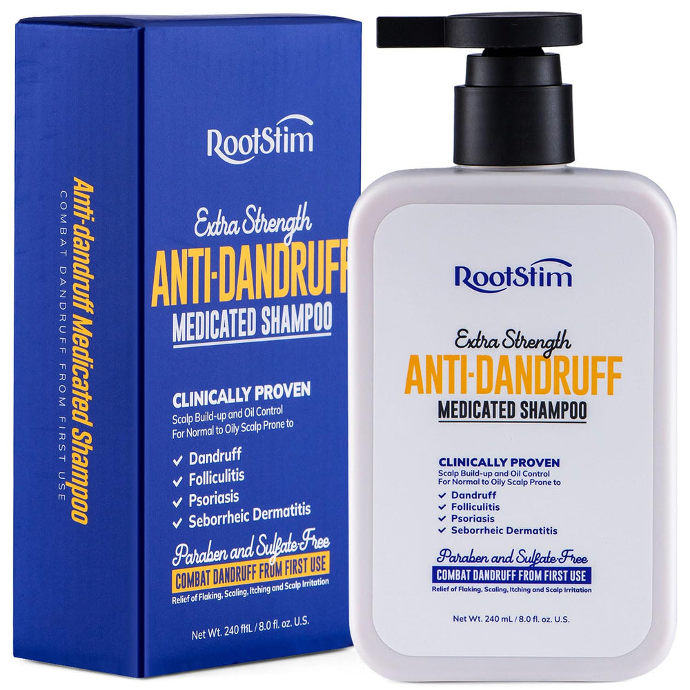 RootStim front packaging showing bottle and label for treatment clarity