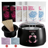 ROSEPIL digital wax warmer front view showing compact design and clear controls for safe heating