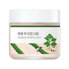 ROUND LAB front packaging showing calming cream and capacity benefits