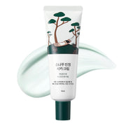 ROUND LAB jar front view showing calming pine packaging and soothing benefit