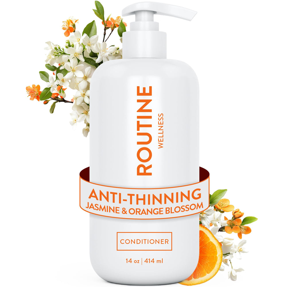 Routine Wellness front bottle showing jasmine and orange blossom fragrance benefits