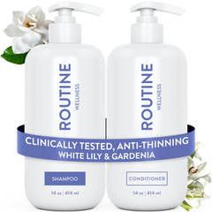 Routine Wellness front packaging showing duo bottles and fresh scent benefit