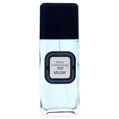 Royal Copenhagen spray in use on neck demonstrating evening-ready scent benefit