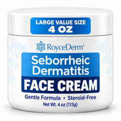 Roycederm front packaging 4 oz showing product identity and daily relief benefit