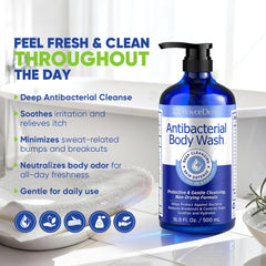 Roycederm label close-up highlighting antibacterial and antifungal claims