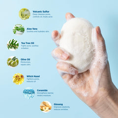 Roycederm soap label ingredients list showing key natural actives