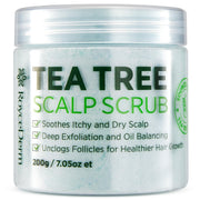 Roycederm front packaging showing product and calming design for scalp clarity