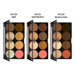 Ruby Kisses arm swatches of Light Light Medium Medium Dark for shade-matching confidence