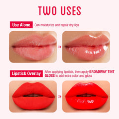 Ruby Kisses brown tint close-up showing warm tone and glossy finish