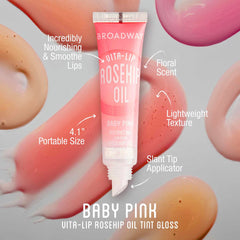 Ruby Kisses open applicator and gel texture demonstrating smooth, non-sticky glide