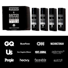 RUGGED & DAPPER ingredients label emphasizing certified organic formulation