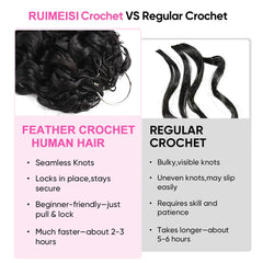RUI MEI SI knotless root detail showing invisible hairline and comfortable wear benefit