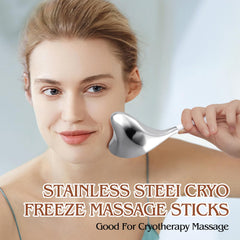 Running man cryo stick chilling in fridge to stay cool longer and soothe skin on contact