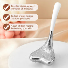 Running man cryo stick V-shaped closeup highlighting edge design for better facial contact and lift