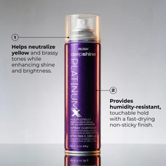 RUSK fine mist texture demonstrating lightweight coverage that avoids buildup
