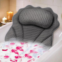 RUVINCE bath pillow front view showing ergonomic shape and comfort