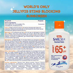 SAFE SEA lotion texture closeup showing smooth spreadability