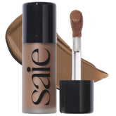 Saie front packaging showing Dew Bronze stick and compact design benefits