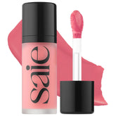 Saie front view of Sweetie liquid blush bottle showing compact design and easy use