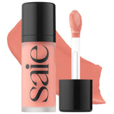 Saie front packaging showing Rosy shade and benefit of easy application