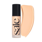 Saie front packaging showing shade 7 and dewy finish benefit