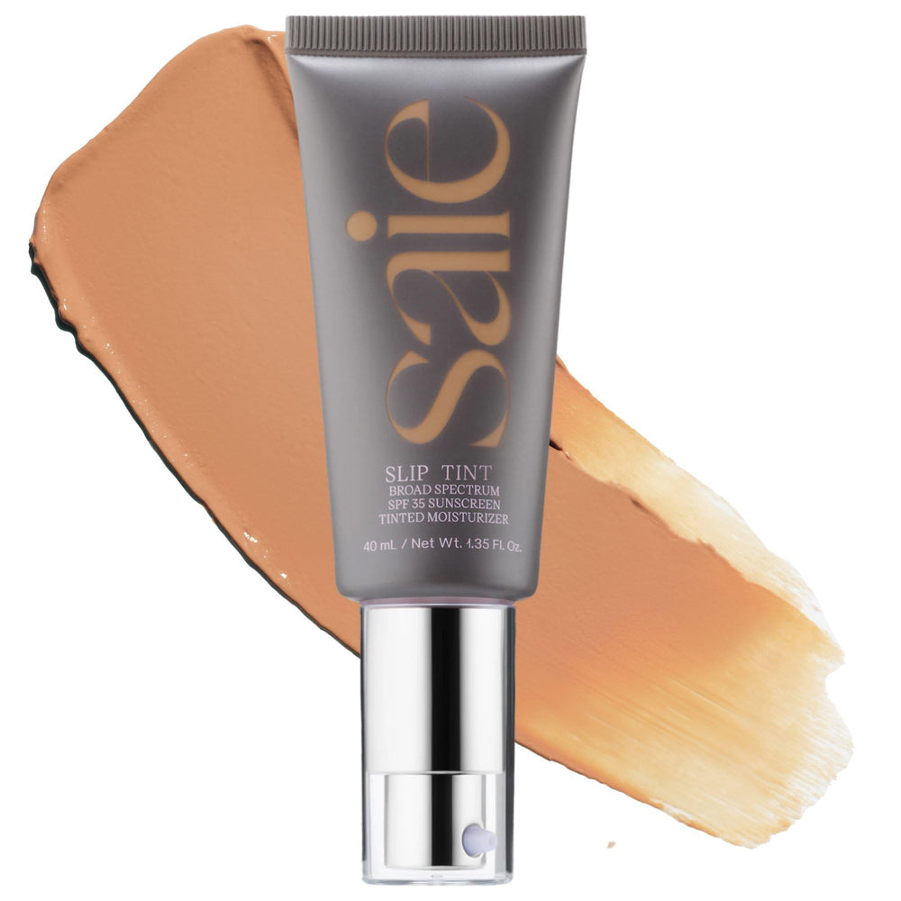 Saie Slip Tint front packaging showing shade label for easy identification and protection