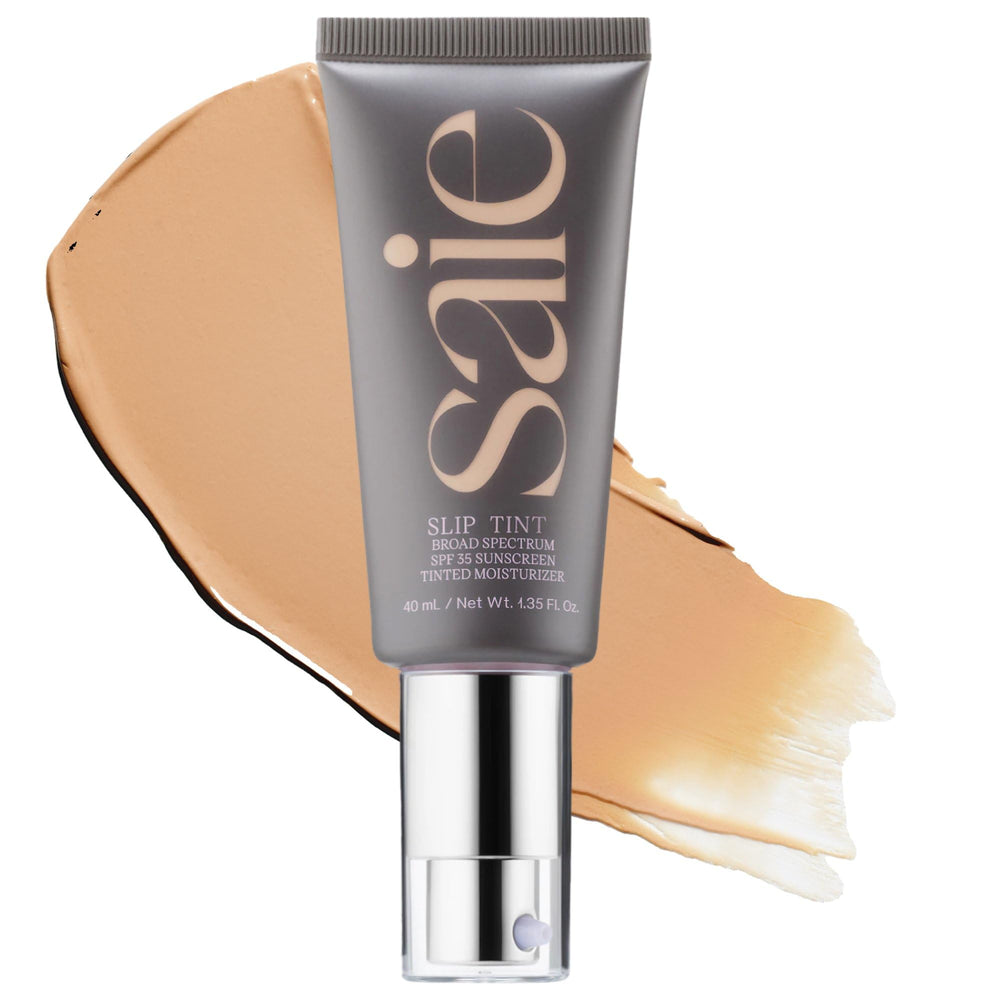 Saie front packaging showing SPF 35 and shade information for quick identification and protection