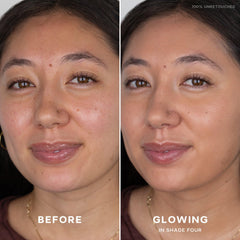 Saie Slip Tint creamy texture close-up highlighting hydrating finish