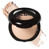 Saie Slip Tint compact front view showing clean packaging and portable size